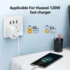 Huawei P40 P30 Mate 40 Xiaomi MI 12 Pro Fast Charing Data Cord 와이어 용 C 형 슈퍼 빠른 충전 케이블
