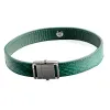 Torques Romantisch Cadeau Groen Glanzend Schalen Echt Leer Knop Choker Kraag Ketting Dames 41CM