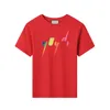 Klassisches T-Shirt mit Buchstabendruck, reine Baumwolle, Designer, 10 Farben, kurzärmelig, luxuriös, für Jungen und Mädchen, Kinderkleidung, Top-Oberbekleidung CSD2402201-8