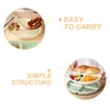 Dinnerware Sets 4 Pcs Compartment Plate Serving Tray Divided With Divider Separated Eating Sectioned Plates Dividers