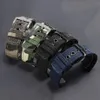 Watch Bands PEIYI Canvas Nylon Watchband 18mm 20mm 22mm 24mm Black Blue Strap Pin Buckle For Men's Sport Accessories324o