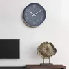 Zegary ścienne 14-calowe bezstreśne zegar cicha bateria obsługiwana okrągłe nowoczesne proste dekoracje (szary)
