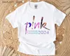 T-shirts hommes P! Nk Pink Singer Summer Carnival 2024 Tour Shirt Fan Lovers Shirt Music Tour Shirt Trustfall Album Chemise Hommes Femmes Vêtements Q240220