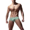 Underpants Men's Solid Cotton Briefs Seamless High Elastic Low Rise Trunks Shorts Breathable Home Lounge Comfortable Underwear Slips Homme