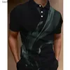 Herren-T-Shirts, modisches Herren-Poloshirt, 3D-Seidendruck, Sommer, lässig, kurzärmelig, Straßendesigner, übergroßes Hemd, hochwertige Herrenbekleidung Q240220