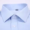 4xl 5xl 6xl 7xl 8xl stor storlek Mens Business Casual Long Sleeved Shirt White Blue Black Smart Male Social Dress Shirts For Plus 240219