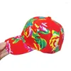 Ball Caps Floral Baseball Hat Headdress Po Props Handmade Headwear Accessories Northeast