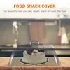 食器セット透明な牧草地カバー新鮮なスナックディスプレイドームケーキは、家のためのハンドル42cmのハンドル