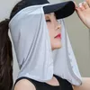 Szaliki ochrona szyi dla mężczyzn Summer UV Cap Mask Kobiet Kobieta przeciwsłoneczna zasłona twarz szalik