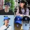 Hüte Neue Alphabet-Baseballmütze für Herren und Damen, koreanische Version der Marke Wild Tide, Schirmmütze hinten, verstellbarer Sonnenhut