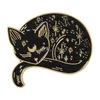 도구# 만화 귀여운 신비로운 소매 고양이 브로치 핀 에나멜 금속 배지 라펠 핀 브로치 재킷 재킷 청바지 패션 보석 액세서리 dhqwr