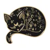 Werkzeuge # Cartoons Nette Mystische Slee Katze Brosche Pins Emaille Metall Abzeichen Revers Pin Broschen Jacken Jeans Mode Schmuck Zubehör Dhqwr