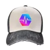 Bola Caps PulseChain Logo Cowboy Chapéu Praia Proteção UV Solar Streetwear Mulheres Homens