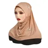 Ubranie etniczne muzułmańskie kobiety natychmiastowe hidżabowe turban wewnętrzny One Piece Amira Islamic Headwraps arabski