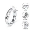 Ringe Strollgirl Sterlingsilber, individuelle Geburtssteine, gravierte Namensringe, Baby-Fußabdrücke, Fingerringe für Frauen, personalisierter Schmuck