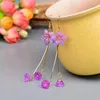 Boucles d'oreilles pendantes pour femmes, 1 paire, Long tempérament rétro, crochets d'oreille, bijoux Hanfu Cheongsam, accessoires, bijoux cadeau pour fille