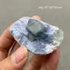 Wisiorki 100% naturalne wewnętrzne mongolia niebieski fluorowy próbek mineralny Kamienie i kryształy gojenie się kryształowa wysyłka bezpłatna wysyłka