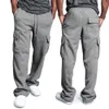 Męskie spodnie dresowe proste joggery do sportu i streetwearu luźne duże sznurka