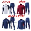 2023 2024 Half Zipper City Training Costume Tracksuit Suit Men Kids 22/23/24 Manches à manches longues Sports Versons de sport Football Boys Filles survivant Foot Chandal