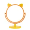 Fashion Compact Mirrors Cat Ear Rotate Magnifying Desk top Makeup Mirrors Cosmetic Makeup Tools