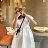 Casual Dresses A-line Dress Women Summer Solid French Style Fashion Simple All-match Party Sundress Mini Sweet Girls Leisure Comfortable