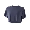 Yoga Outfit LL-67 Donna Modal Allenamento Crop Top Camicie a maniche corte Loss Fit Casual Atletico Corsa T-shirt Palestra Sport Top Abbigliamento