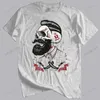 Heren T-shirts Mannen Merk Shirt Zomer Katoenen T-shirt Machine Kapper Kappers Tattoo Baard Drop