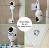 Licht Wifi PTZ IP-camera's Op afstand HD 360° kijkbeveiliging E27 Lampinterface 1080P Draadloos 360 Draaien Auto Tracking Panoramische camera Gloeilamplogo Aangepast