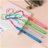 Inne imprezy imprezowe 100pcs siedem kolorów LED Light Up Wands Glow Sticks Flashing Concerts Rave Party Birthday Favors Duże tra dhpf8