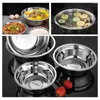 Dinnerware Sets 4pcs Stainless Steel Container Soup Basin Pot Egg Salad Mixing Bowl