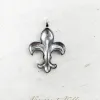 Pendentifs Pendentif Fleurdelis Lily 925 en argent Sterling collier ajusté Europe tout nouveau Fine homme femme Bijoux Vintage rebelle Bijoux cadeau