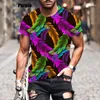 Männer T Shirts 2024 Mode Sommer 3D Feder männer/frauen Hemd Druck Kurzarm Rundhals Tops