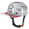 Cascos de motocicleta Retro Gangster Top Hat Casco adecuado para American DS Hip-Hop japonés y otros estilos culturales