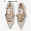 JC Jimmynessity Choo Luxury Bing Pump Robe Shoes High Heels Femmes Crystal Pearl STRAP FOMMENS POSTS POINT TOE SEXY SEXY LADY Shoe Walking EU35-43