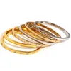 Bangle Aensoa 316L من الفولاذ المقاوم للصدأ الفولاذ المقاوم للصدأ سوار حجر الراين الأبيض المرصع بالنساء لتصميم مجوهرات الرسغ على نطاق واسع