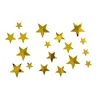 20pcs/set Star 3D Sticker Sticker Mirror Irregular Mirror Vanity Mirror Arte Decal Kids Decoración de sala de estar decoración del hogar Decoración W0187