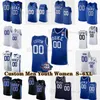 NCAA Custom S-6XL Duke Blue College Devils Basketball 30 Kyle Filipowski Jerseys 5 Tyrese Proctor 3 Jeremy Roach 2 Jaylen Blakes 13 Sean Stewart 12 TJ Power 1 Reeves