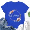 Women's T Shirts Tee Women Casual Top La Mariee Evjf Cloth Lady Short Sleeve T-shirts Bachelorette Party Tshirt Bridesmaid Kvinnlig brud