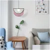 Hängslampor belysning matsal antik trävrida Clear Lamp Cord Table Takdekoration Järnburet Drop Leverans DHXPB