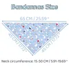 Vêtements pour chiens Bandanas Lavable Serviette de salive Impression mignonne Bavoirs pour chiots Mode Chat Foulard réglable Costumes pour animaux de compagnie Accessoires