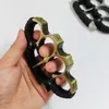 Defense Fist Buckle Self Martial Arts Prop Cross Pioneer Binding Rope Four Fingers Tiger Finger Ring Survival Equipment 754585