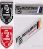 Adesivo de liga de alumínio de alta qualidade para carro esportivo etiqueta emblema emblema estilo de carro para MS MAZDASPEED 120x26mm 50x50mm6018155