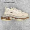 Designer Balencigs Fashion Casual Shoes Roller Skates 2024 High Version Paris First Generation Mesh Soe Up Low Top Street Trendy Dad Shoes samma stil JR18