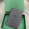 2024 Goyas Designer Men Card Holder Luxury Long Wallet Leather Purse Women Pocket Organizer Mini Bag Cardholder Case Coin Purses Multi Functional Passport Holder