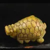 Hängen gamla Kina naturliga jade hand snidade staty drake sköldpadd hänge
