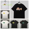 Neue Modemarke Pa Palms/Engel Teddybär Kurzarm Baumwolle Oversize Lose T-Shirt für Männer und Frauen