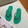 Slippers 35-43 large diamond herringbone slippers for women in 2024 flat bottomed niche internet red diamond clip on sandals T240220