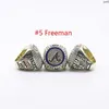 Anello commemorativo di design Nxa4 Anelli a fascia 2021 Guess Atlanta Warriors Campionato mondiale di baseball Anello n. 12 Suola