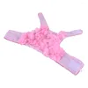 Collari per cani Rosa piccolo cucciolo di animale domestico Gilet da passeggio regolabile Giacca con imbracatura e guinzaglio Set con tessuto fantasia floreale