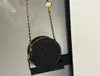 Little Golden Ball Round Cake Bag Women Crossbody Bag Diamond Pattern Stitching Zipper Open Luxury Chain Bag